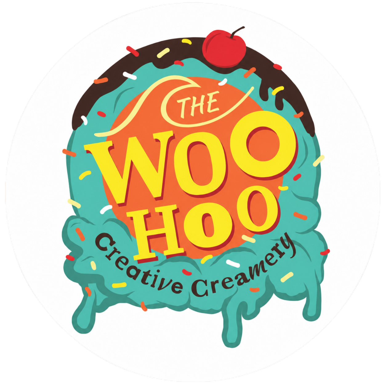 The Woo Hoo Creative Creamery logo
